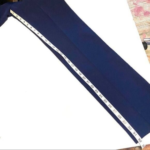 LK Bennett Navy Blue Ellen Straight Leg Dress Pants Trousers US 4 - Picture 8 of 9